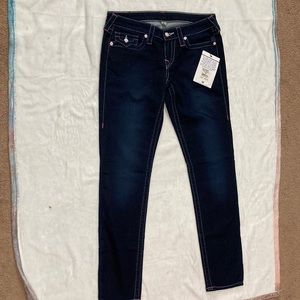 Limited, edition, True religion women’s jeans with pink, rhinestones